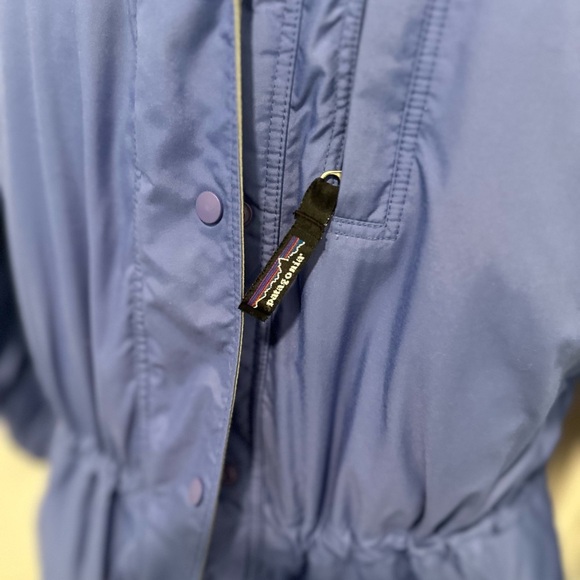 VTG 90s Women’s Sz:M Patagonia Blue Parka Jacket Hooded Puffer Insulated zip - Picture 15 of 16